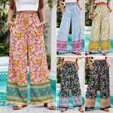 Dili Women's Clothing 2025 Spring And Summer Temperament Casual People Cotton Print To Hit The Legs Of Long Pants