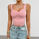 Dili Women's Clothing 2025 Spring And Summer Y2K Solid Color Repair Kinesi Sling Sling Coat