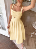 Dili Leisure Vacation Suspension High-Lend Dress Dress Women's Dress 2025 Spring And Summer