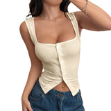 Dili Y2K Hottie Sling With Buttonless Sleeve Vest Women's Dress 2025 Summer