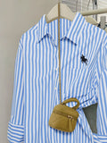 Dili Holiday Solid Color Long-Sleeved Button-Down Shirt Women's Clothing 2025 Autumn And Winter