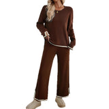 Dili Casual Simple Style Straight Through Pants Solid Long-Sleeved Women's Suit Women's Clothing 2025 Spring And Summer