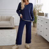 Dili Casual Simple Style Straight Through Pants Solid Long-Sleeved Women's Suit Women's Clothing 2025 Spring And Summer