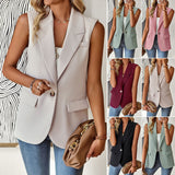 Dili Suit Jacket Woman 2025 Spring And Summer Loose Temperament Commute Sleeveless Suit Vest