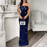 Dili Elegant Evening Dress With Chest Sexy Dress Dress Women's 2025 Autumn And Winter