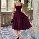 Dili French Temperament Elegant Sling With Joint Skirt Women's Dress 2025 Summer