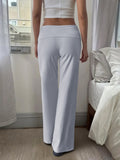 Dili Casual Holiday Pure Color Straight Trousers Trousers Women's 2025 Autumn And Winter