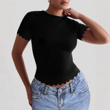 Dili Yoga Clothes Movement Solid Color Slim Slimming T-Shirt For Women 2025 Summer
